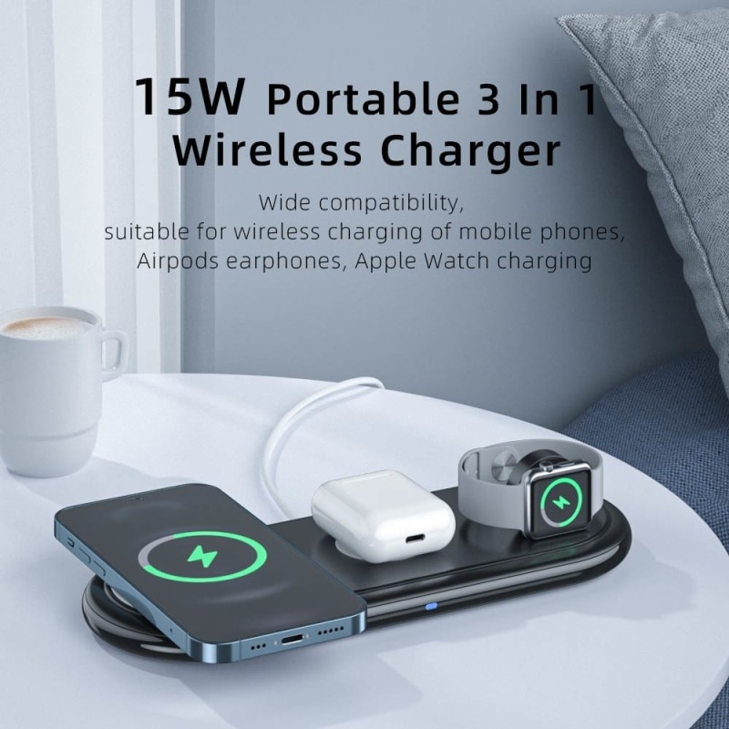 Двойная беспроводная зарядка для iphone