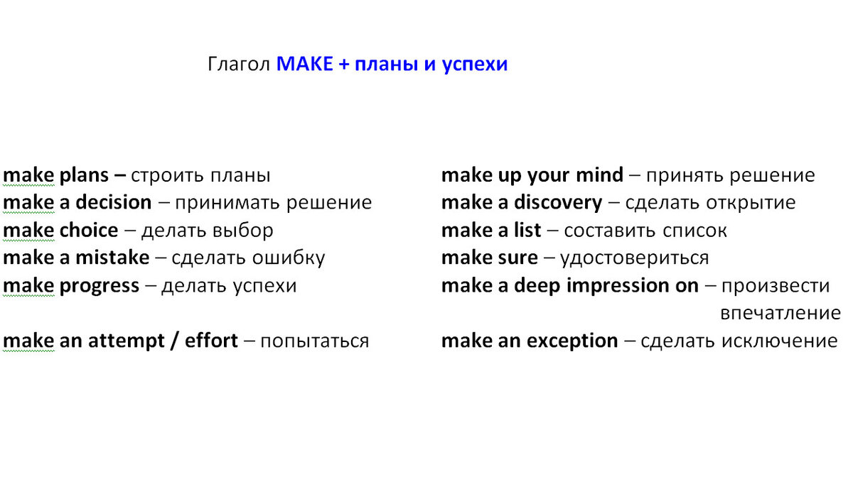 Глаголы make и do, в чем разница | Мой любимый английский | Дзен