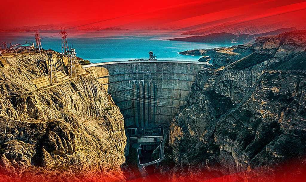 Плотина и водохранилище