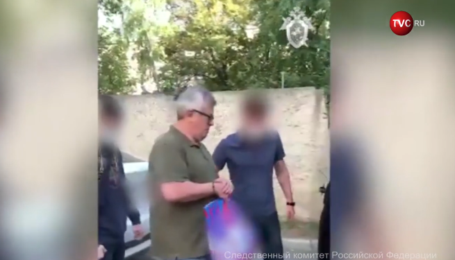 Кадр: «ТВ-Центр» 16 августа.  Арест начальника службы по противодействию коррупции в Северо-Западном таможенном управлении