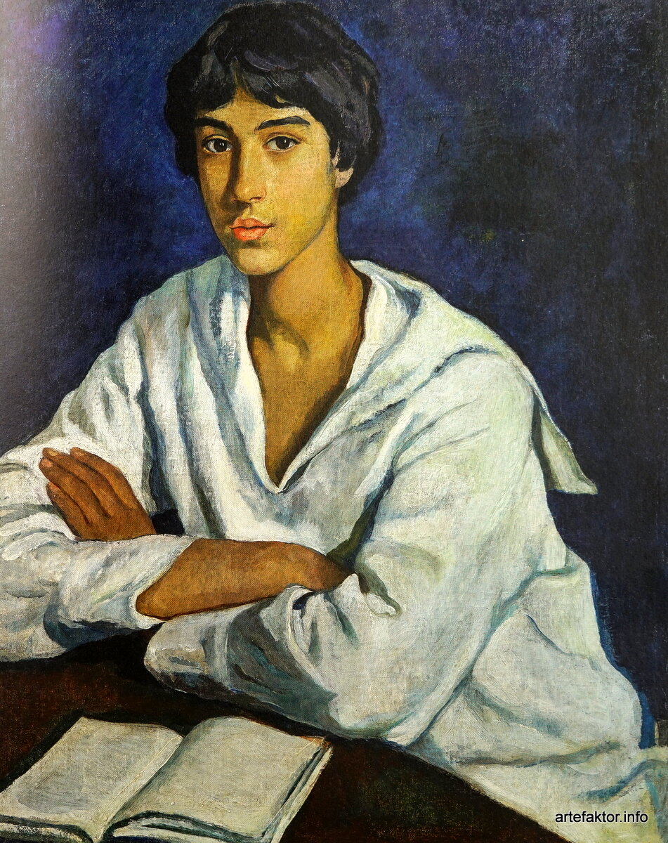 З.Серебрякова (1884-1967).Портрет Е.И.Золотаревского в детстве.1922.Холст, масло.НХМРБ
