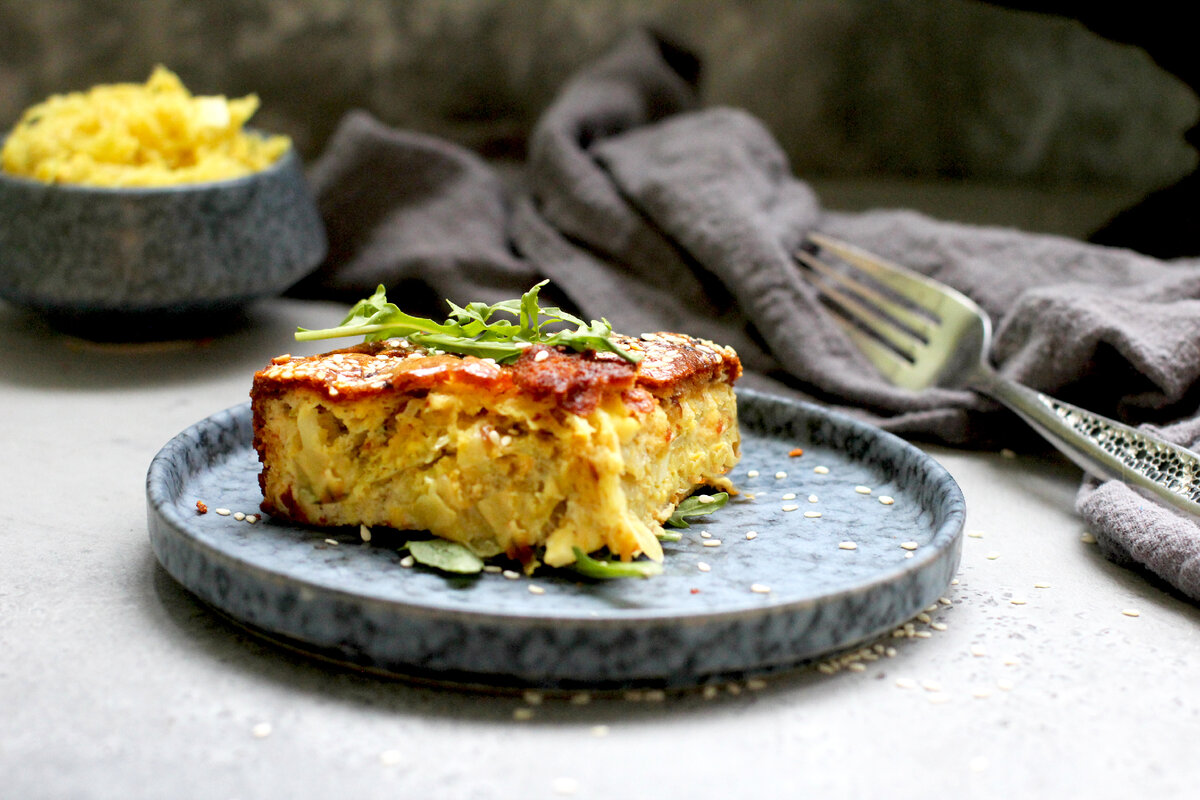 Низкоуглеводный заливной пирог с яйцом и капустой от Елены @urbanistka_vl