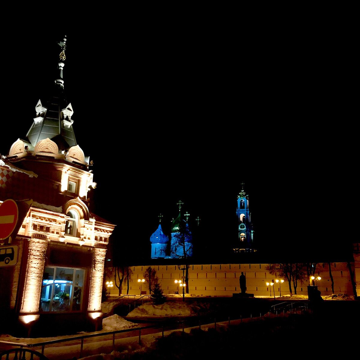 Ночная Лавра.