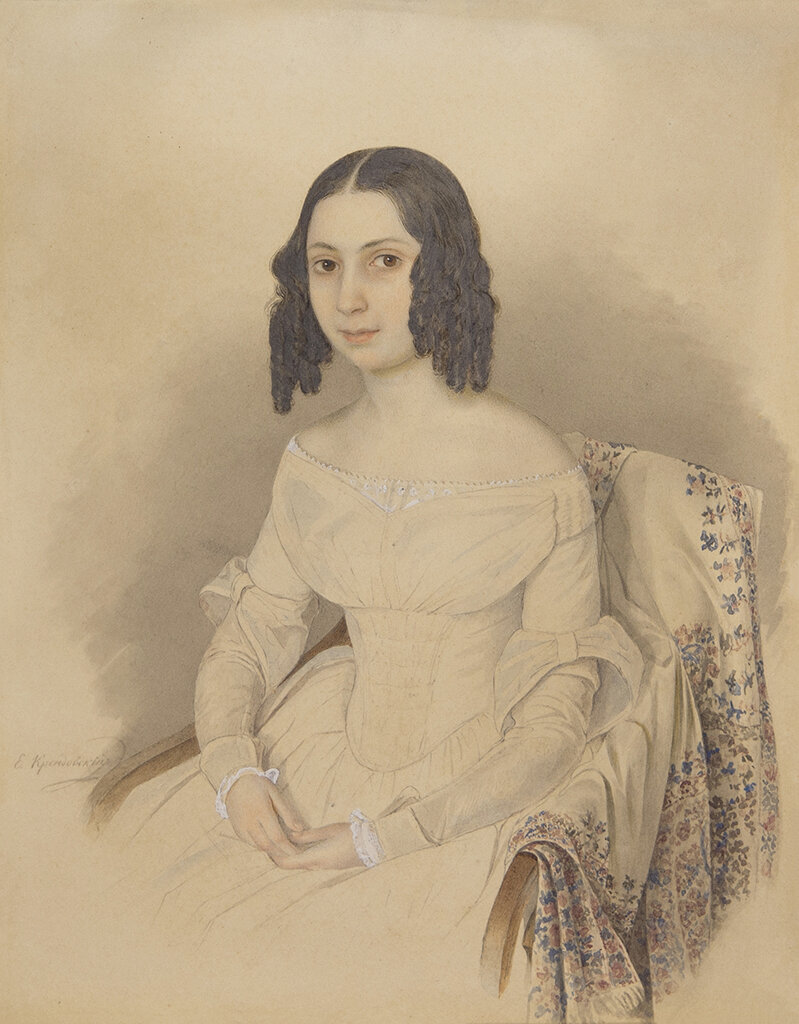 Елена Андреевна Ган (художник – Е. Ф. Крендовский )