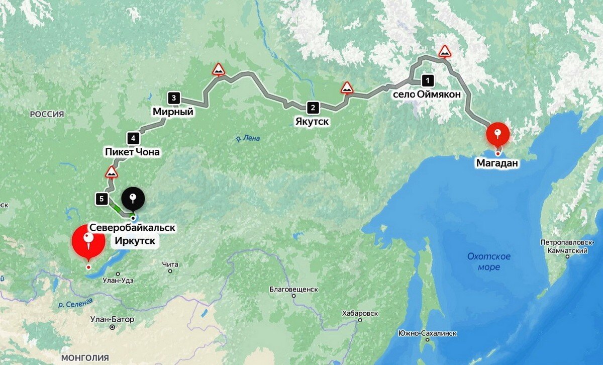 Карта от иркутска до новосибирска на машине