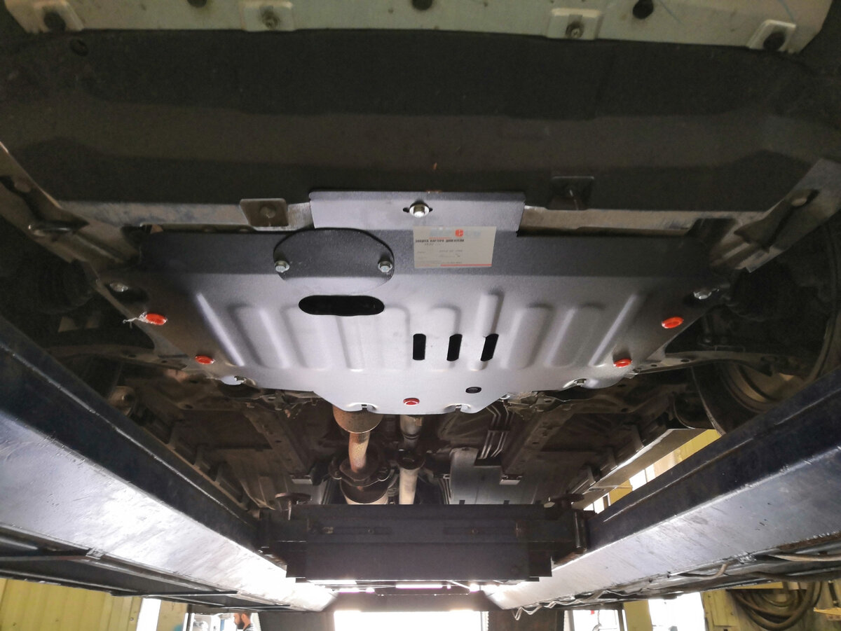 Установленная защита на Haval F7x