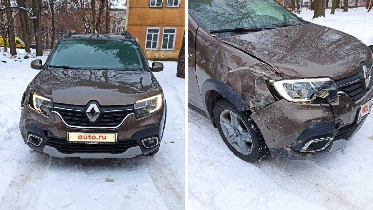 Свежий Renault Sandero, на котором почти не осталось живого места.  Рассказываем, что с ним было | Журнал Авто.ру | Дзен