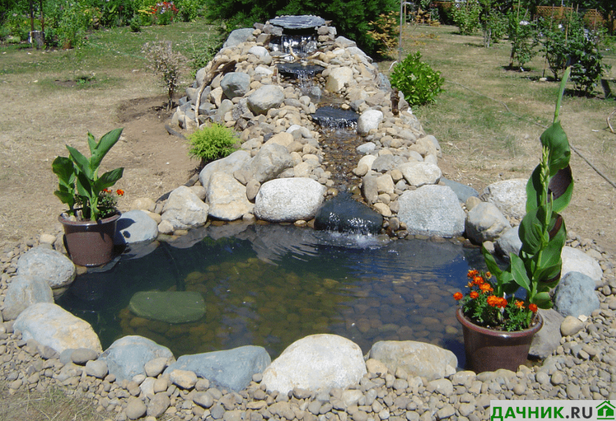 Идея успешно обживает дачные сады уже много лет — декоративный пруд из автопокрышки