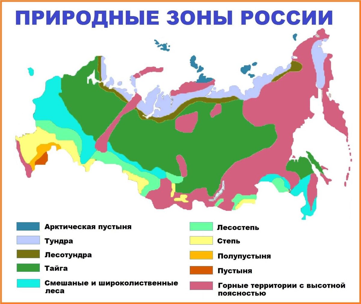 Природные зоны России