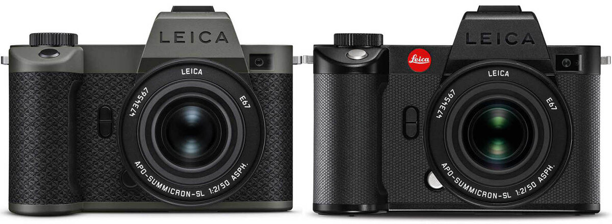 Leica SL2-S 'Reporter' за $5495 (слева) и серийная Leica SL2-S за $5195 (справа)