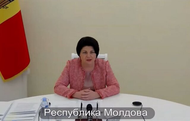    Премьер-министр Молдавии Наталья Гаврилица в ходе заседания Совета глав государств – участников СНГ. Цитата из трансляции