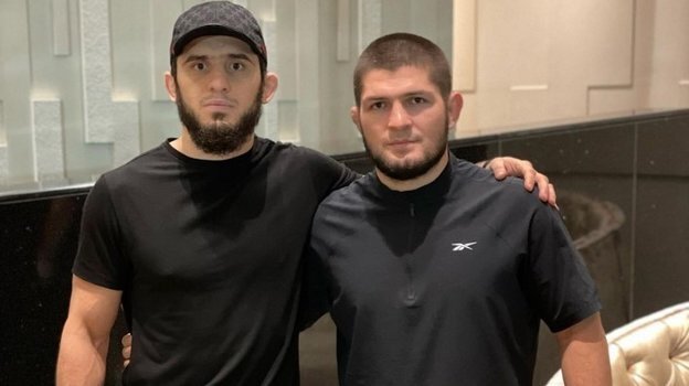    Хабиб Нурмагомедов и Ислам Махачев.