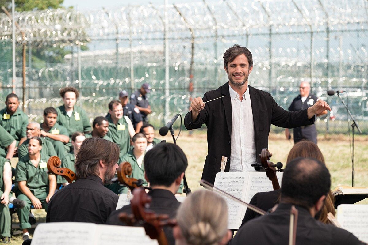 Выступление нью-йоркского симфоническгого оркеста в тюрьме