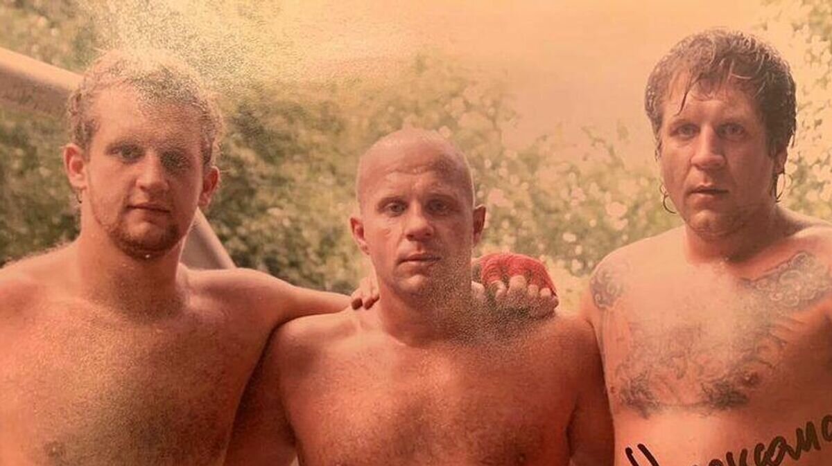    Иван, Федор и Александр Емельяненко (слева направо)© Фото : соцсети