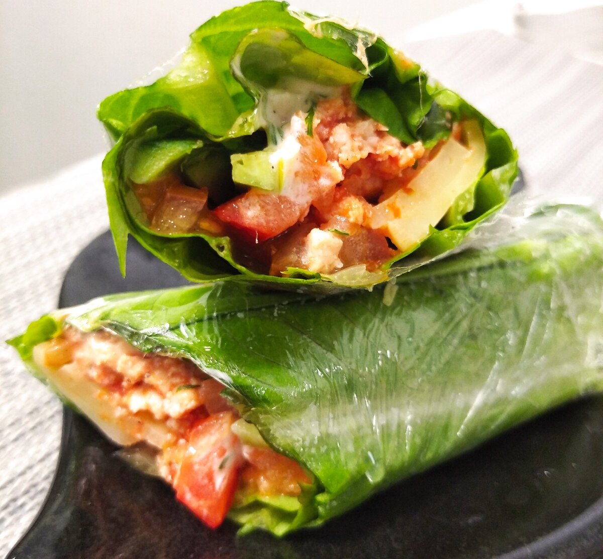 ролл с куриным фаршем