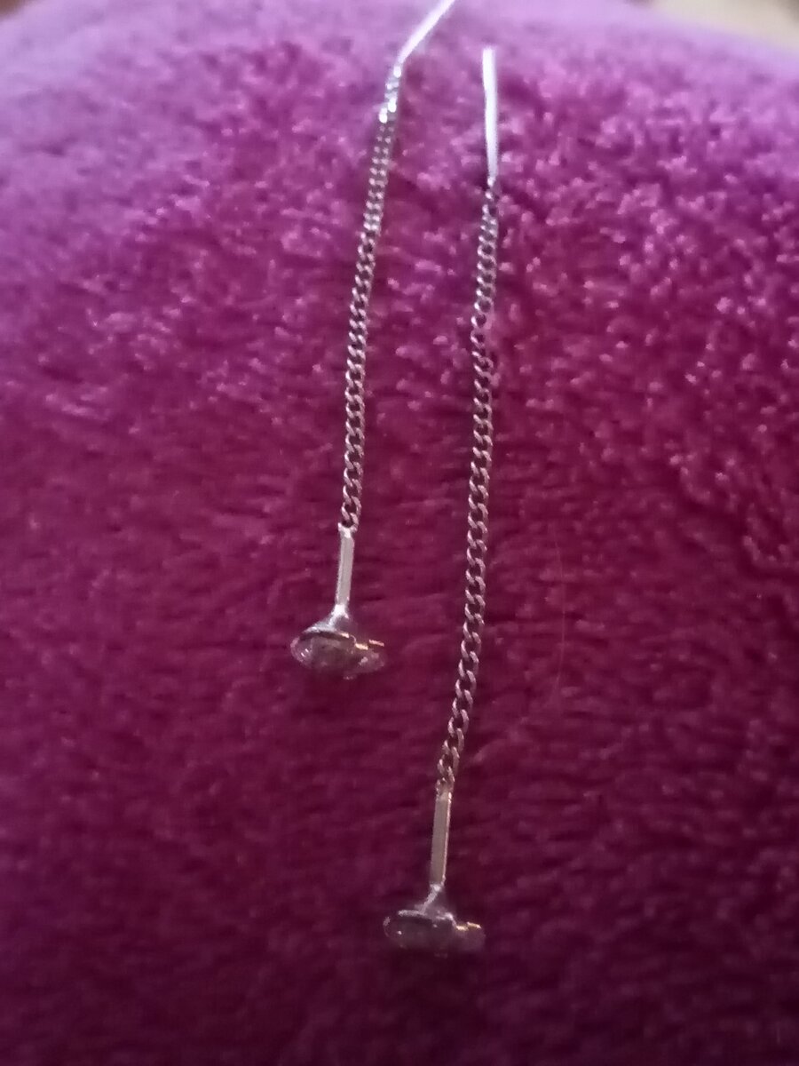 Серьги-протяжки для старшей 