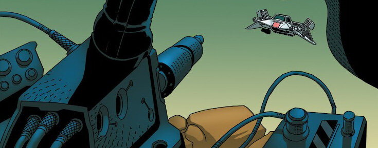 Фрагмент комикса "Darth Vader/ Vader Down" (Marvel), илл. Сальвадор Ларрока