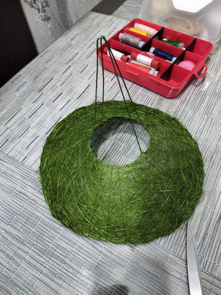 Абажур сизаль. Фото автора