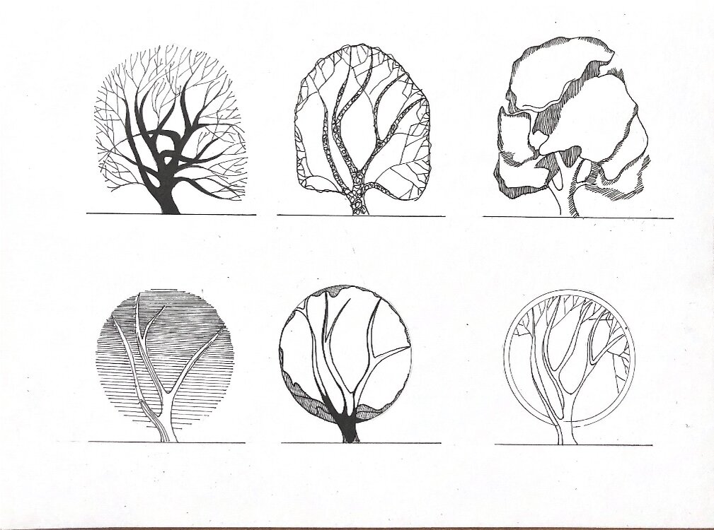 Пример стилизации дерева.