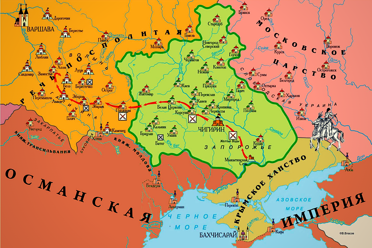 Карта украины в старые времена