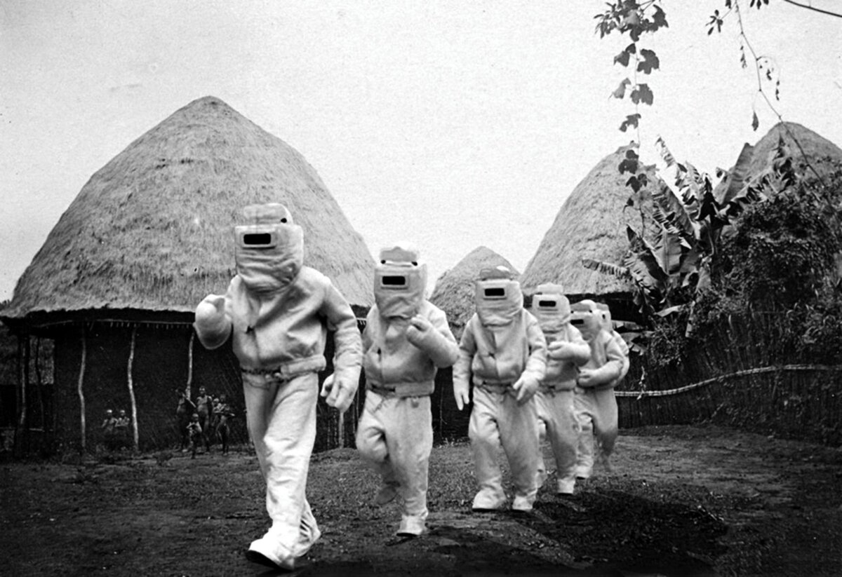 Афронавты во время изнурительных тренировок. Фото 1960-х гг. Взято из Яндекс-картинок