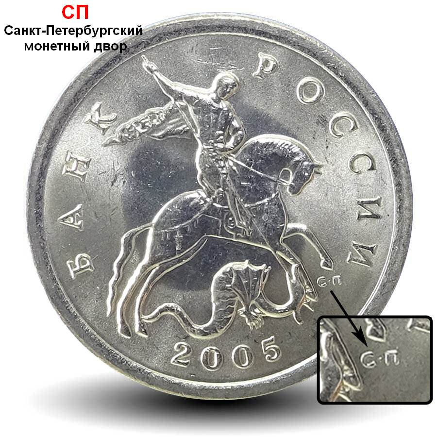 Редкие монеты современной России.5 копеек 2005 года.Стоимостью до 2000 ...