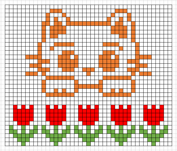 Размер 41 на 34 клетки