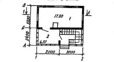 Внешний вид и план первого этажа дома