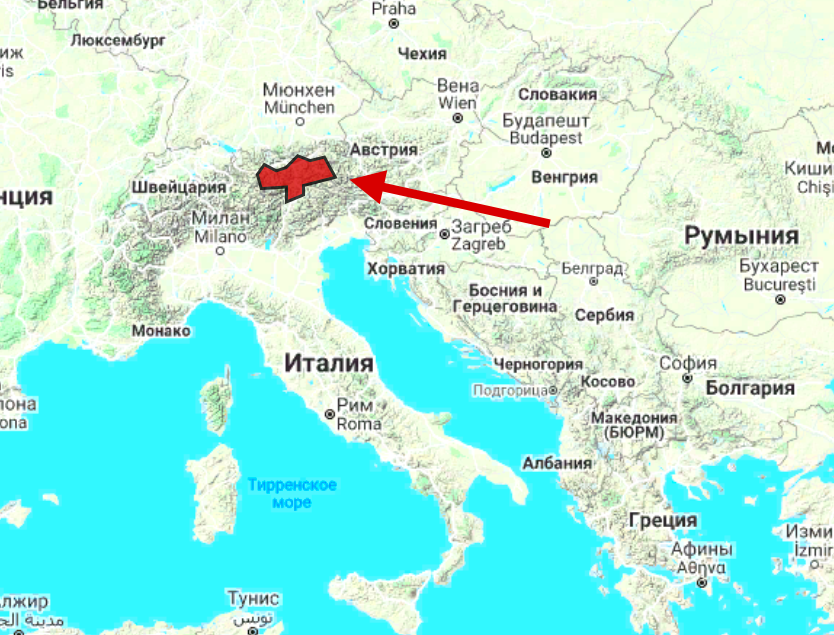 Южный Тироль на территории Италии