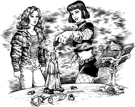 Иллюстрация из книг Д. Емца Таня Гроттер