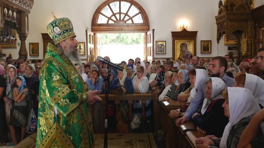 Проповедь митр. Арсения в день Собора прп. отцов Святогорских 24.09.2015 г.