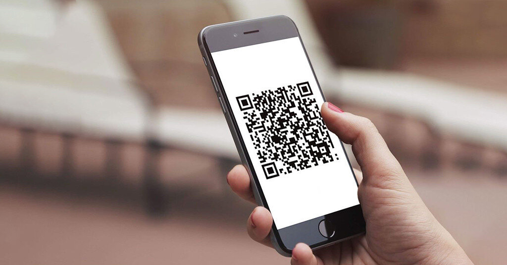 Телефон с qr-кодом