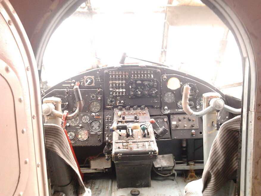 Фото от автора. Кабина пассажирского варианта самолёта Ан-2