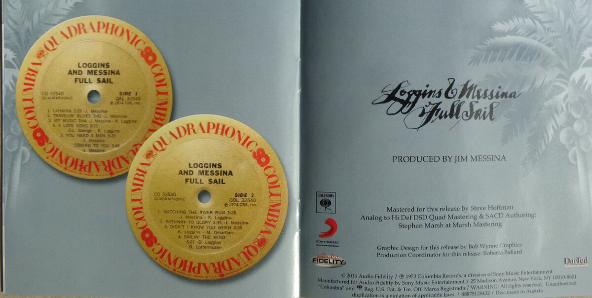Loggins & Messina "Full Sail" SACD 4.0 - booklet 1