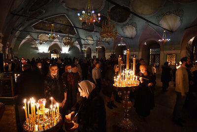    Рождественская служба в Высоко-Петровском мужском монастыре в Москве ©Александр Манзюк РИАМО