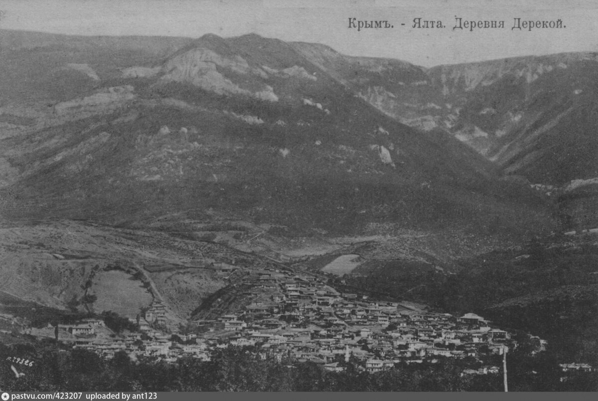 Вид на деревню - 1905 год. Сегодня тут улицы вверх от Центрального рынка.