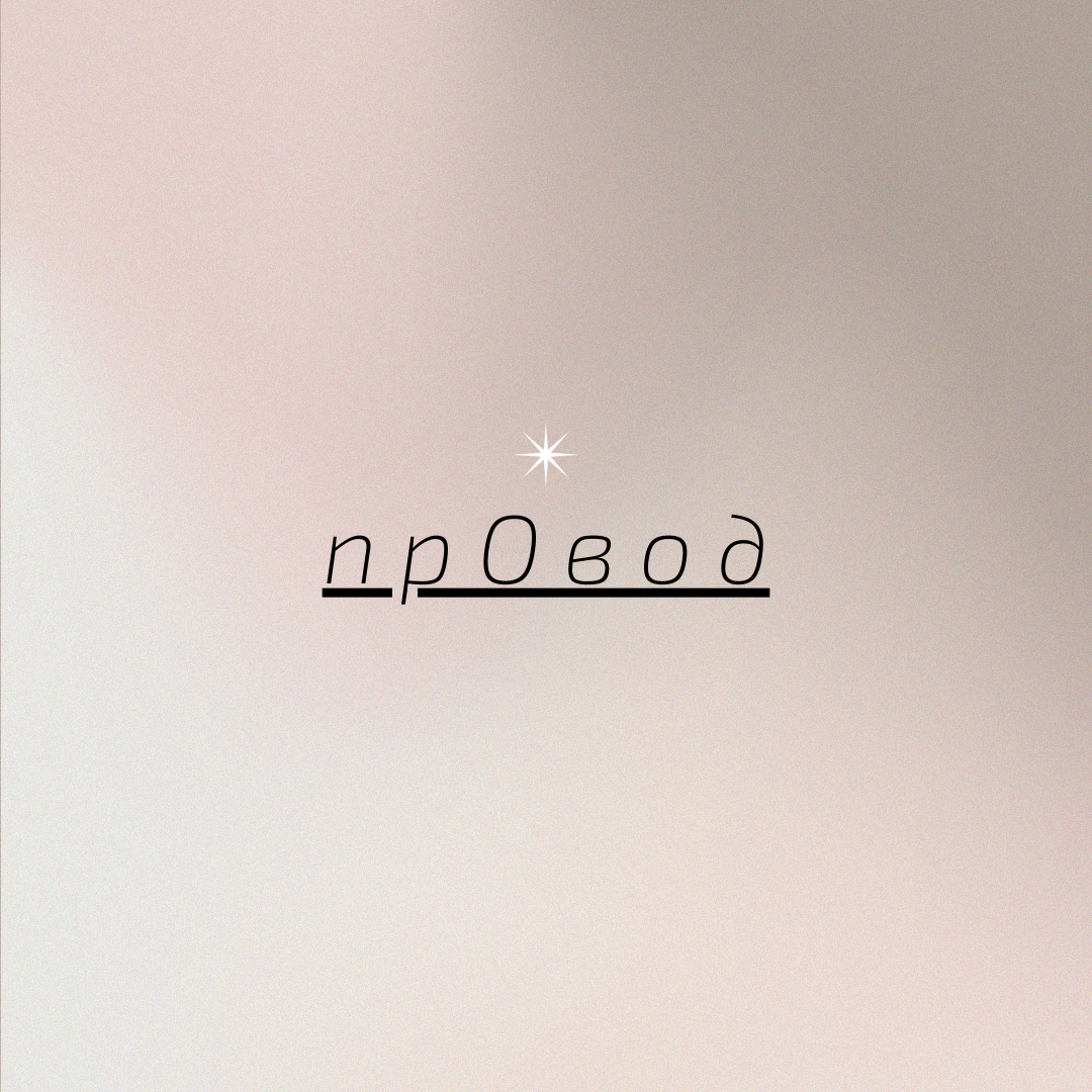 ПрОвод в значении "проволока". 