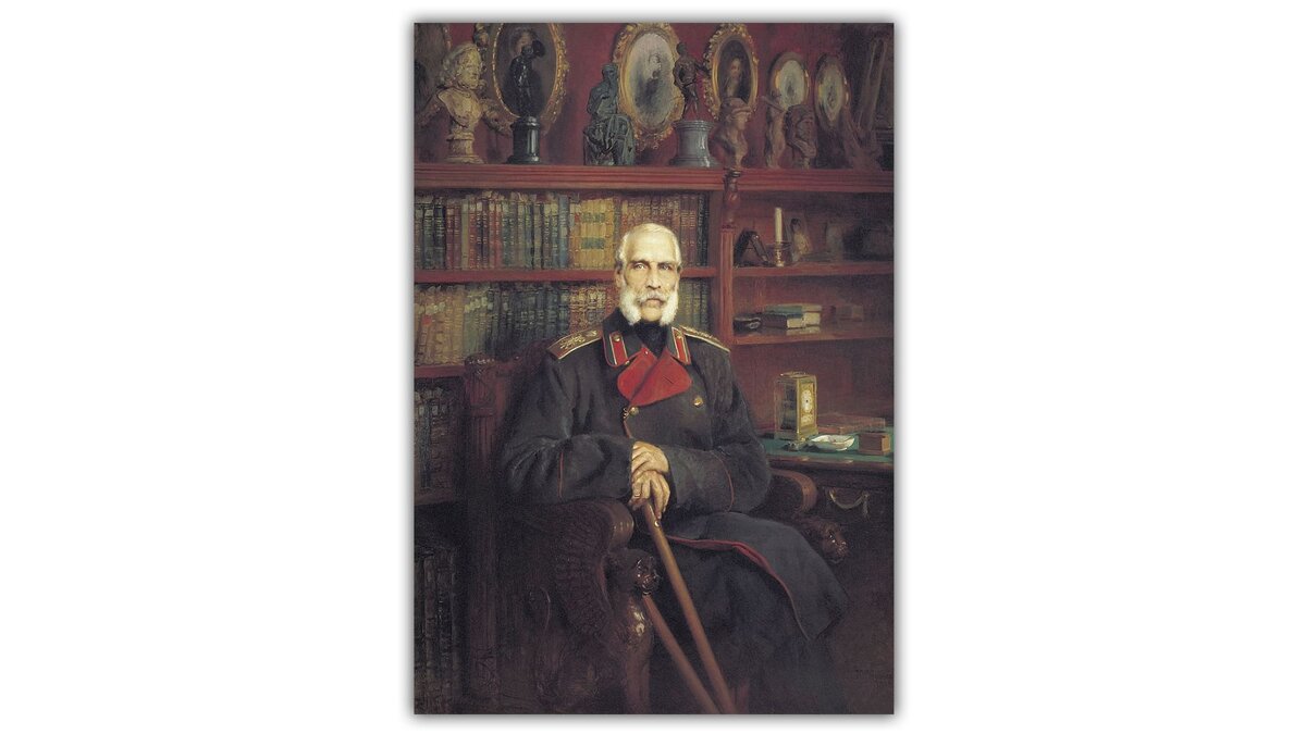 КОНСТАНТИН МАКОВСКИЙ. ПОРТРЕТ ГРАФА СЕРГЕЯ СТРОГАНОВА. 1882. ГОСУДАРСТВЕННЫЙ РУССКИЙ МУЗЕЙ, САНКТ-ПЕТЕРБУРГ