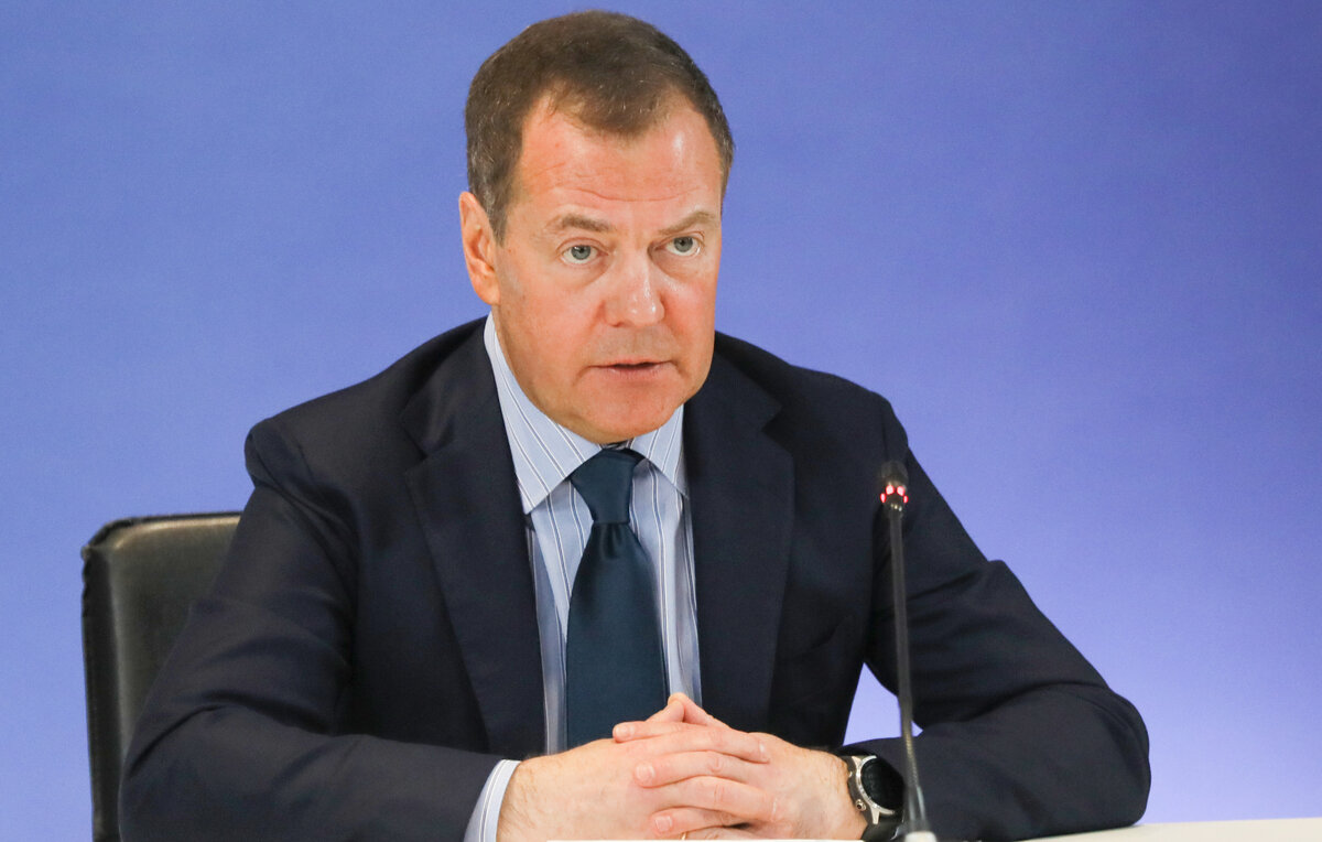    Зампред Совета безопасности РФ Дмитрий Медведев  Екатерина Штукина/POOL/ТАСС