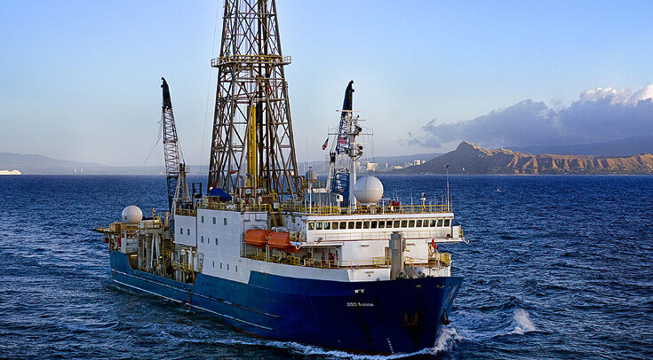     Буровое судно "Резолюшн" (JOIDES Resolution) International Ocean Discovery Program (IODP)