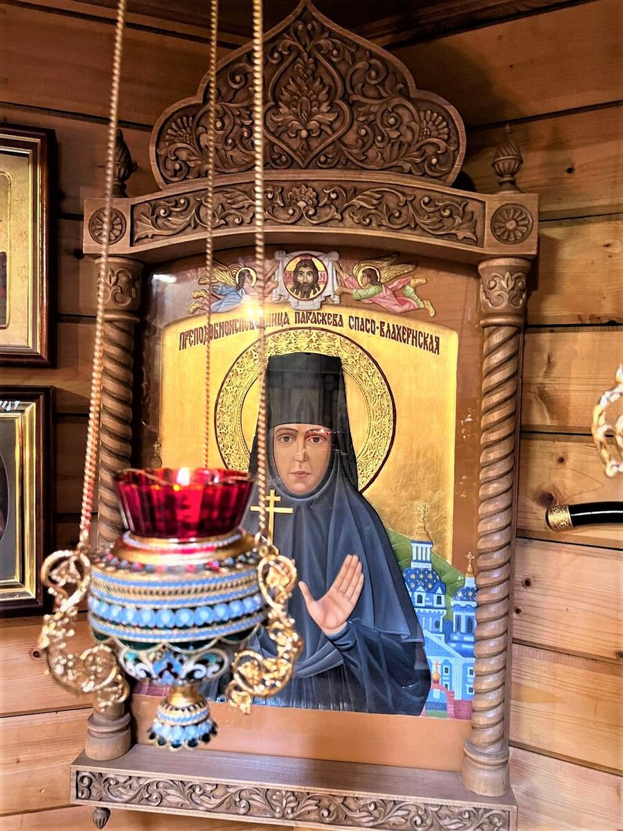 Икона преподобноисповедницы Параскевы. Спасо-Влахернский монастырь. Храм Димитрия Солунского