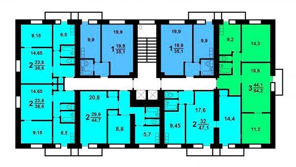 Планировки 5-9 этажных домов