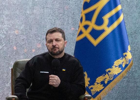    президент Украины Владимир Зеленский, James McGill/Keystone Press Agency