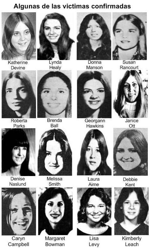 Жертвы, убийство которых было доказано.( самой младшей было 12 лет)