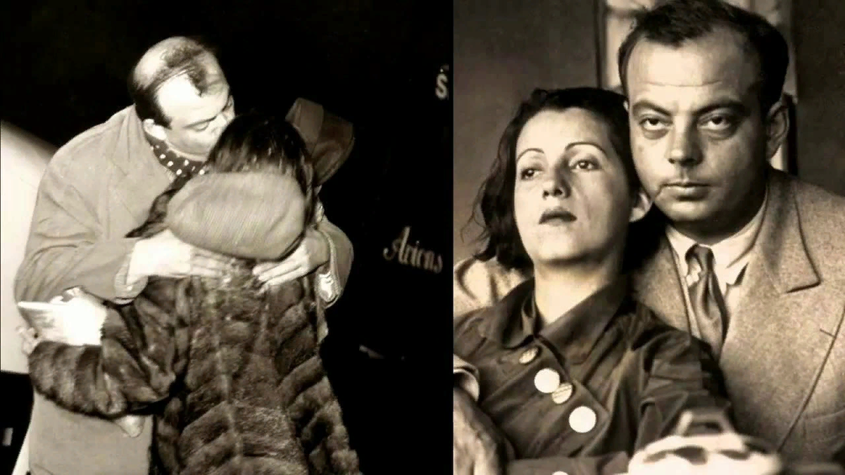Антуан де Сент-Экзюпери с женой