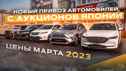 ❗НОВЫЙ ПРИВОЗ АВТОМОБИЛЕЙ С АУКЦИОНОВ ЯПОНИИ❗ЦЕНЫ МАРТА 2023❗ОБЗОР СТОЯНКИ JAPAUTOBUY ❗