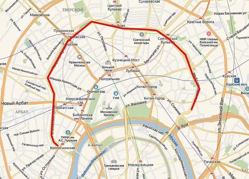 Бульварное кольцо москва достопримечательности