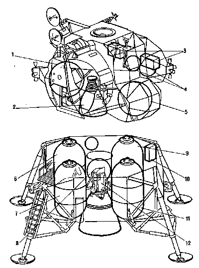 Лунный модуль чертежи