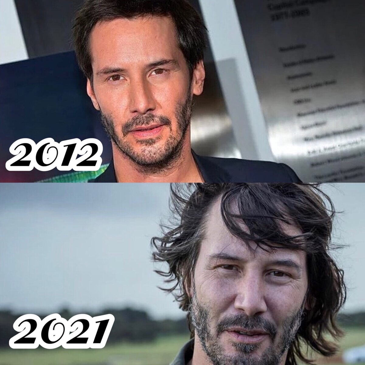 "Кинорежиссёр, кинопродюсер и музыкант. Наиболее известен своими ролями в киносериях «Матрица», «Билл и Тед» и «Джон Уик», а также в фильмах «На гребне волны», «Мой личный штат Айдахо», «Дракула», «Скорость», «Джонни-мнемоник», «Адвокат дьявола», «Константин: Повелитель тьмы» и «Короли улиц»"