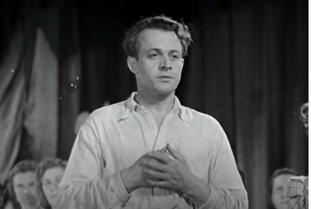 Говорков (Сергей Лемешев), кадр из фильма "Музыкальная история" (1940)